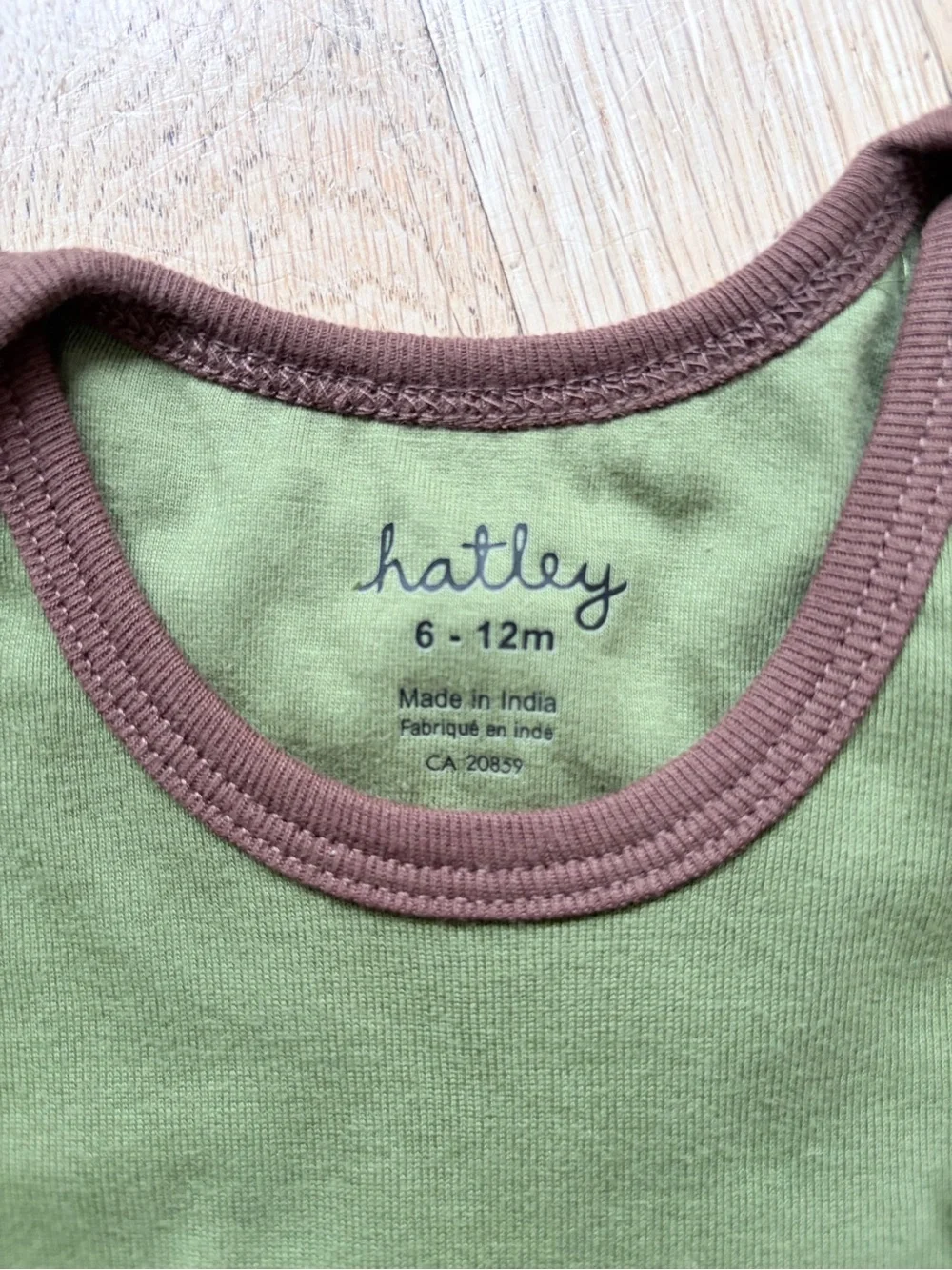 Hatley Green and Brown 'Young Buck' Deer Embroidered Baby Bodysuit
